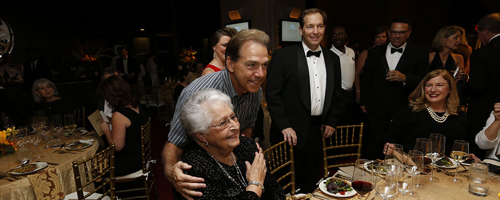 Nick Saban at Bryant Society banquet