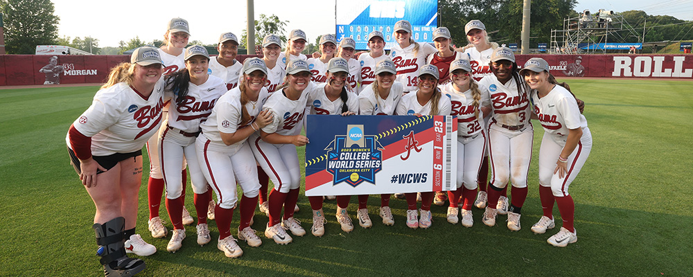 Softball team at the Women's College World Series