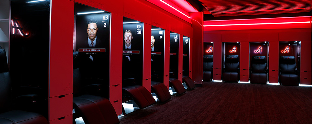 Football locker room