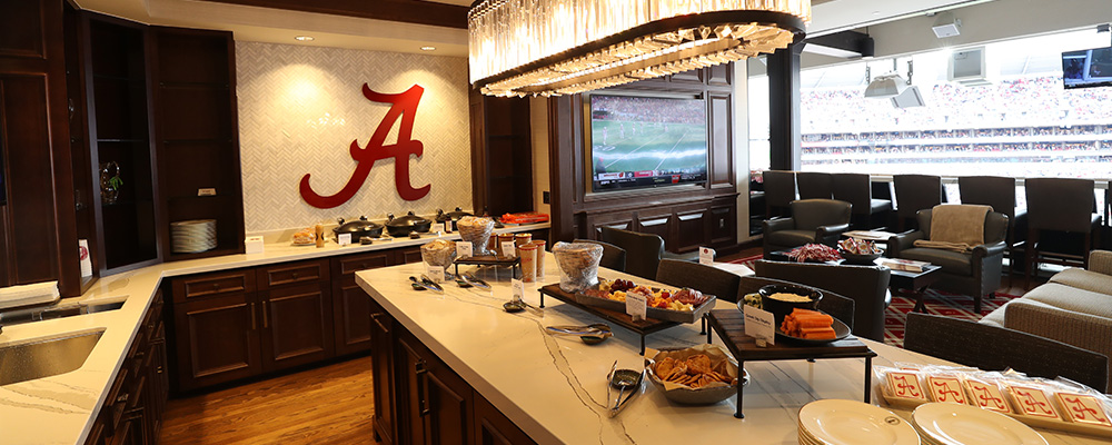 Kitchenette inside a founders suite